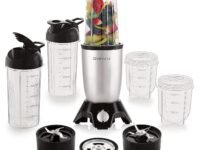 Cookwell Bullet Mixer Grinder (5 Jars, 3 Blades, Silver) - Copper, 600 Watts - 2 Year Warranty