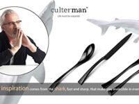 Culterman 20 Piece Flatware Silverware Cutlery Sets, unique modern look, Home & Kitchen Stainless Steel Dinnerware/Tableware/Utensils Sets For 4, Include Knives/Forks/Spoons, Dishwasher Safe (Black,4)