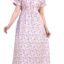 DIAMO Pure Cotton Designer Nighty for Women | Night Gown | Nightdress | Maxi | Sleepwear | Jaipuri Nighty | Nighties | Cotton Night Gown for Women/Girls with Belt