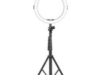 DIGITEK® (DRL-12C) 12 Inch LED Ring Light with Stand 5ft & Smartphone Holder - USB Powered, Color Switch Mode, Adjustable Brightness & Temperature Controls - Photo, Video Shoots & Live Streaming