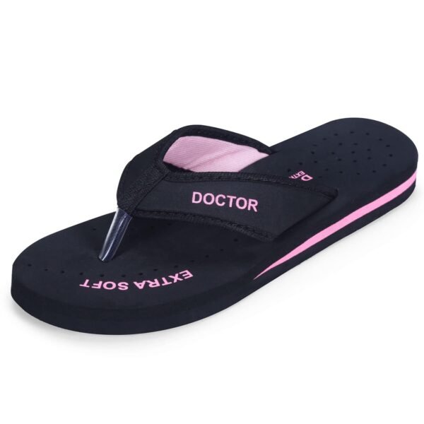 DOCTOR EXTRA SOFT Doctor Slippers for Women Orthopedic Diabetic Pregnancy Non Slip Lightweight Comfortable Flat Casual Stylish DR Chappals and House Flip flops For Ladies & Girl’s D-22