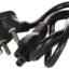 Dell JDCXX,K257C 1 Port 240V 3 Pin Power Chord for Laptops - Black