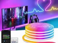 Desidiya® RGB Neon LED 5Mtr Strip Light with App & Remote Control | Music Sync | USB Powered | Waterproof & Flexible Led Rope Light Room, Gaming, Party, Diwali & Home Decoration Ceiling Strip Lights