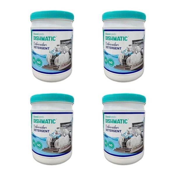 Dishmatic Dishwasher Detergent Combo (4 kg), Automatic Dishwashing Powder for Spotless, Sparkling Clean Dishes & Glassware, Tough on Stains & Residue, Eco-Friendly (Pack of 4)