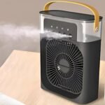 Drumstone (2+2 Year Warranty)Portable Mini Air Conditioner for Room, USB Powered AC Cooler Fan with Water Cooling, 3 Speed Settings Timer & 360° Adjustable Personal Air Cooler for Home Office Hostel