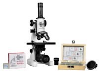 ESAW 1125x Student Compound Biological Microscope with 25 Prepared Glass Slides (Mag: 100x to 1125x)
