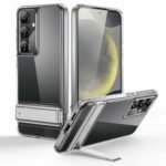 ESR For Samsung Galaxy S24 Case, Kickstand with 3 Stand Modes, Military-Grade Drop Protection, Shockproof Case Slim Phone Case with Patented Kickstand, S24 Cover with Stand, TPU, Boost Series, Clear