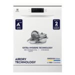 Electrolux 13 Place Settings Dishwasher Machine for Home, Fully Automatic with AirDry, In-Built Heater, White, UltimateCare 300, ESA47220SW