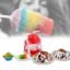 FOLADEX Ice Gola Maker Machine Manual ice Gola Slush Maker Machine with Sharp Blades Ice Crusher Snow Grinder Crusher 3 Bowl Baraf ka gola banane wali machine 1 Glass, 6 Sticks and 1 Dish