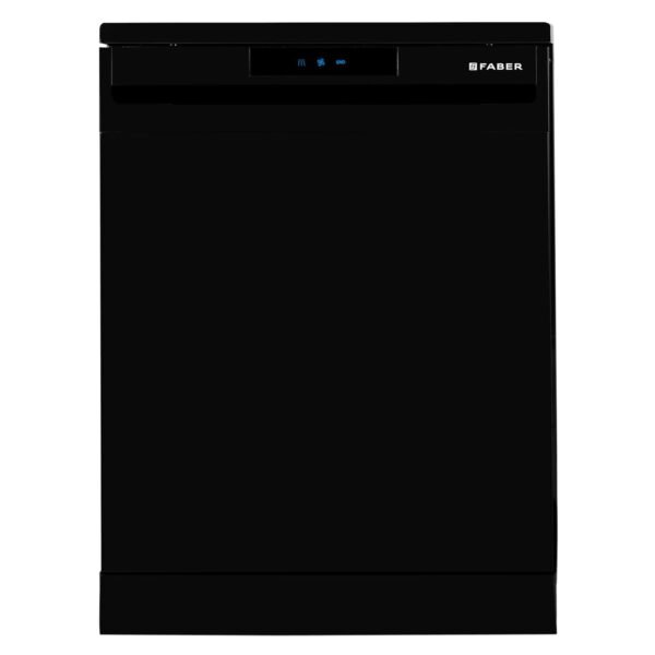 Faber 14 Place Free Standing Dishwasher|6 Wash Programs| LED Display| Adjustable Racks | Half Load Wash| 1-24hrs Delay| 2Yr Comprehensive & 10Yr Cavity Warranty |FFSD 6PR 14 S BK Digital, Black Finish