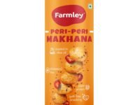 Farmley Roasted and Flavoured Makhana | Peri Peri Makhana | Namkeen Snacks & Puffed Snacks | Healthy Snack | Cholesterol Free | Gluten Free | Rich In Protein & Fiber | Roasted In Olive Oil - 77g Jar