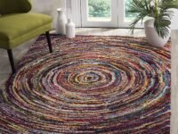 Festive Collection Fluffy Plush Shaggy Rugs 2 inch Thickness 10 x 14 feet Multicolor F34e