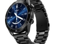 Fire-Boltt Legacy Luxury Round Smart Watch 1.43″ Super AMOLED,Bluetooth Calling,Wireless Charging,Voice Assistant,SpO₂ & Heart Rate Monitor,110+ Sports Modes, Metal Smart Watch for Men & Women - Black