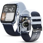 Fire-Boltt Ninja Phantom Smart Watch 1.83” Display, Transparent Clear Body Design, Bluetooth Calling, 120+ Sports Modes, Voice Assistant, AI Outfit Watch Face Smartwatch for Men & Women Stealth Navy