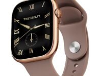 Fire-Boltt Ninja X Ring Smart Watch with 1.96” Large Display, Bluetooth Calling, Wireless Charging, AI Voice Assistant, 500+ Watch Faces, Health Suite, Smart Watch for Man & Woman – Pink S