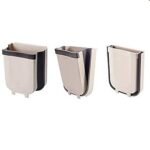 Folding Trash Bin | Hanging Dustbin For Kitchen | Garbage Waste Recycling Bin For Home