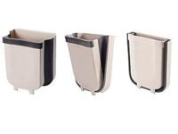 Folding Trash Bin | Hanging Dustbin For Kitchen | Garbage Waste Recycling Bin For Home