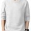 GRECIILOOKS Full Sleeve T Shirt for Men | Casual T-Shirts for Man|Poly Cotton Textured Oversized Fit T-Shirt | Round Neck T-Shirt's