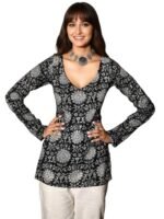 GRECIILOOKS Short Kurti for Women Latest | Short Kurta | Women's Floral Printed Rayon Short Kurta | Short Kurti for Women | Comfortable, Office & Casual Kurta for Jeans, Leggings & Trousers