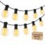 Gesto Outdoor LED String Lights 25 Ft – G40 Globe Patio Lights with 25 Shatterproof Edison Bulbs, Waterproof Decorative Lights for Garden, Backyard, Party, Cafe, Home & Diwali Decoration (Warm White)