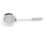 Good Morning Frying Zara - 1 Pcs Stainless Steel Fine Mesh Food Strainer with Handle, Heat-Resistant Round Oil Filter Grid Spoon, Smallest Deep Frying from Fast Food, Pasta, Noodles (16)