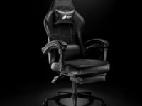 Green Soul Blade Ergonomic Gaming Chair | Leatherette | Multi-Functional Computer Chair | Integrated Massager | ErgoSync Armrest | Retractable Footrest | 1 Year Warranty (Black)