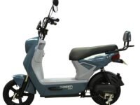 Green Sunny Low Speed Electric Scooter Non RTO 80KM Range Lithium Battery with Portable Charger (Blue)