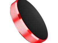 HIKER Mini Magnetic Car Dashboard Mount Mobile Phone Holder with Metal Body (Made in India) (Red)