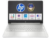 HP 15, 12th Gen Intel Core i5-1235U Laptop (16GB DDR4, 512GB SSD) Anti-Glare, 15.6"/39.6cm, FHD, Win 11, Office 21, Silver, 1.69kg, Intel Iris Xe Graphics, HD Camera, Backlit Keyboard, fy5009tu