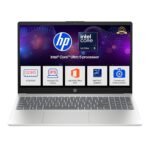HP 15, Intel Core Ultra 5 125H, 12 Tops (16GB DDR5, 512GB SSD) FHD, IPS, 15.6''/39.6cm, Win11, M365 Basic* Office24, Silver, 1.65kg, fd1254TU, Intel Graphics, FHD Camera w/Shutter, AI Powered Laptop