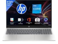 HP Laptop 15, Intel Core i5-1335U-13th Gen, (16GB DDR4,512GB SSD) Anti-Glare, Micro-Edge, FHD, 15.6''/39.6cm, Win11, M365 Basic(1yr)* Office24, Silver, 1.59kg, Iris Xe, FHD Camera w/Shutter