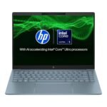 HP Pavilion Plus AI Laptop, Intel Core Ultra 5 125H, 10-12 Tops, 16GB LPDDR5x, 512GB SSD, 14-inch(35.6cm) 300 nits, WQXGA, Intel Arc Graphics, 5MP IR Camera (Win 11, Office 21, Blue, 1.44kg) ew1082TU