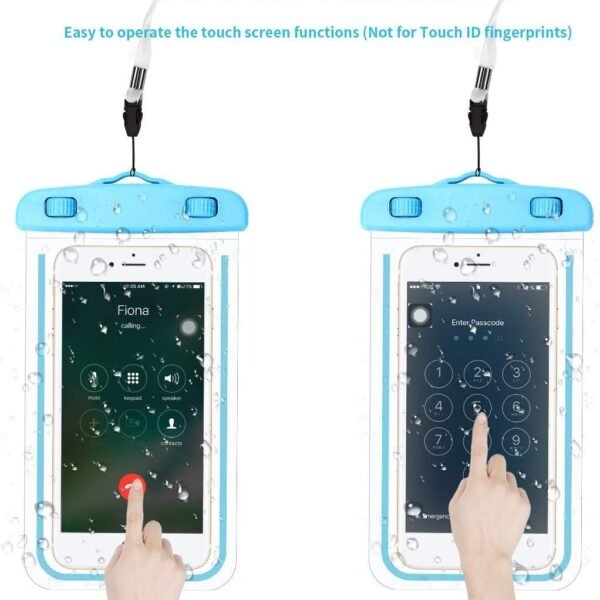 HUMBLE Universal Waterproof Smartphone Protective Pouch for Pool, Beach for All Smartphones-Random Color Multicolor-Pack of 2