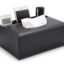 Handcuffs Desk Organiser Office Table Tissue Holder | PU Leather | Remote Stand | Storage Case | Stationery Box | Mobile | Phone | Pen | Pencil | Organizer (Black)