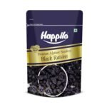 Happilo Premium Afghani Black Raisins Seedless 250g | Kali Kishmish/Kismis | Dry Fruits, Healthy Snacks | Rich in Fiber, Potassium & Antioxidants | Tasty & Nutritious