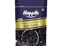 Happilo Premium Afghani Black Raisins Seedless 250g | Kali Kishmish/Kismis | Dry Fruits, Healthy Snacks | Rich in Fiber, Potassium & Antioxidants | Tasty & Nutritious