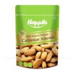 Happilo Premium Natural Californian Almonds 1 Kg | Badam Giri, Healthy Snacks, Dry Fruits | Crunchy Nuts | High in Fiber | Rich in Protein | Magnesium | Phosphorus | Dietary Fibre | Zero Cholesterol