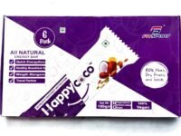 Happy Coco Vegan Energy Bar - Healthy Vegan Snack Bar for weight loss - Gluten Free Snacks contain Coconut, Dry Fruits, Nuts and Seeds - 300gm(30gm x 6 Bars, Pack of 6)