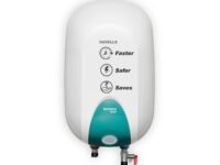 Havells Instanio Prime 25 Litre Storage Water Heater (Geyser) |Temp. Sensing Color Changing LED Indicator | Glass Coated Anti Rust Tank | Warranty: 5 Year on Tank | High Rise Compatible (White Blue)