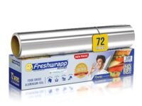Hindalco Aluminium Foil Paper/foil paper for Kitchen/Eco-Friendly Freshwrapp Aluminium Foil Food wrap/Bacteria Resistant/Disposable/Food Parcel 72 Meter_Silver-Combo Pack of 1