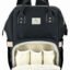 House of Quirk Baby Diaper Bag Maternity Backpack (Black)