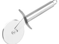 IMPHI Stainless Steel Pizza Cutter Set for Kitchen | Wheel | Big Size | Cycle Shape | Super Sharp Slicer | Pizza, Pastry, Sandwich Cutter Pack of 1