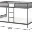 Ikea Tuffing Bunk Bed Frame, Dark Grey 90X200 Cm (35 3/8X78 3/4 Inch), (Base Material: Steel, Epoxy Polyester Powder Coating Fabric: 100 % Polyester) (Single, Painted Finish)