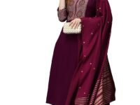 KLOSIA Women Viscose Embroidered Kurta And Pant Set With Dupatta, Kurta Set