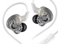 KZ Dawn in Ear Monitor Earphone with Mic, Super-Linear Dynamic Driver, Enhanced Soundstage IEM Earphones with Silver-Plated and OFC Cable Options (Siver Cable, Mic)