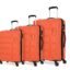 Kamiliant American Tourister Harrier | Trolley Bag Set of 3 (55+68+79cms) for Travel| Hard Case Polypropylene (PP) Suitcase | 360° 4-Wheel Luggage Trolley | Combination Lock | Carrot Orange