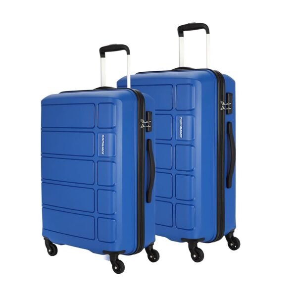 Kamiliant Polypropylene (PP) 4 Wheels By American Touristerharrier Spinner Suitcase 2 Pc Sets Ribbon Blue Hard Luggage Medium & Large Sets (68 Cm+78 Cm)