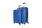 Kamiliant by American TouristerHarrier Spinner Polypropylene (PP) 2 Pc Set Ribbon Blue Hard Luggage Small & Medium Sets (55Cm + 68 Cm)