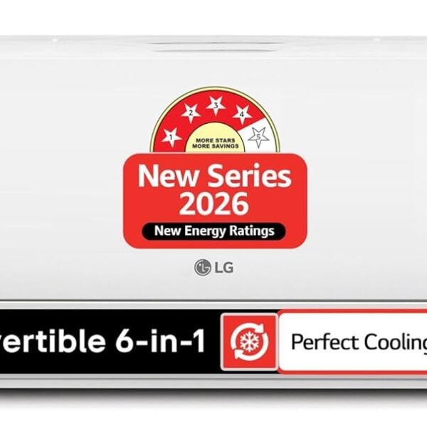 LG 1 Ton 4 Star,New star rated,DUAL Inverter Split AC (Copper, AI Convertible 6-in-1 with VIRAAT Mode,Faster Cooling & Energy Saving, 4 Way Swing, HD Filter with AntiVirus Protection,AS-Q13JNYE,White)