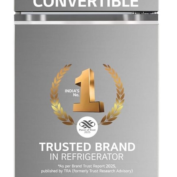 LG 272 L 3 Star Frost-Free Smart Inverter Compressor Double Door Refrigerator (GL-S312SPZX, Shiny Steel, Convertible & Multi Air Flow Cooling)